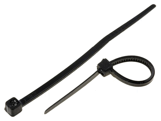 Kabelbinder; L: 75mm; W: 2,4mm; polyamide; 78,5N; zwart; Ømax: 15mm