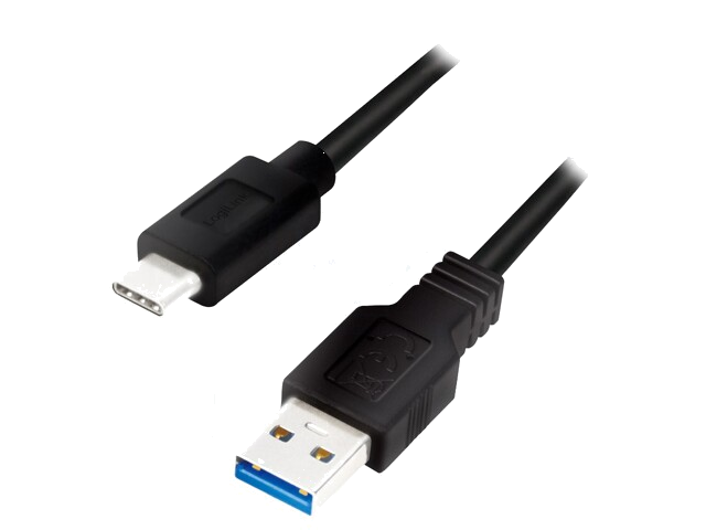 Kabel; USB 3.2; USB-A-stekker,USB-C-stekker; 1m; zwart; 5Gbps
