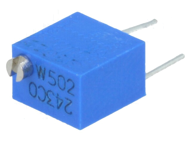 Potentiometer: montage-; staand,meerslagen; 5kΩ; 250mW; ±10%; THT