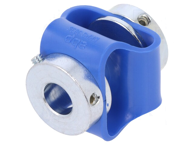 Koppeling; Ø1: 10mm; Ø2: 6mm; polyurethaan,verzinkt staal