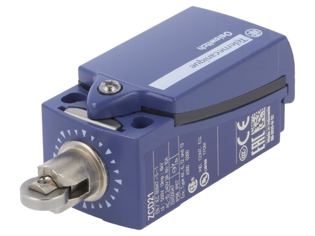 Eindschakelaar; metalen rol Ø11,6mm; NO + NC; 10A; max.250VAC