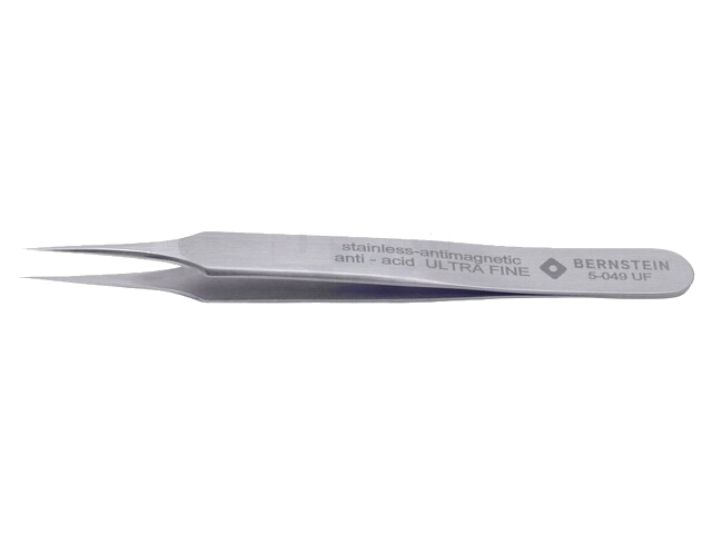 Pincet; 110mm; Bladen: smal; De vorm van de punt: scherp
