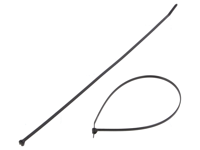 Kabelbinder; met metalen sluiting; L: 287mm; W: 3,6mm; polyamide
