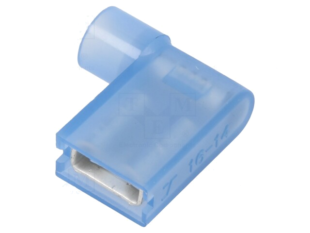 Connector: vlak; 6,3mm; 0,8mm; vrouwelijk; 2,5mm2; klemmen; vertind