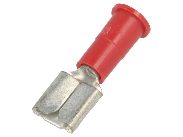 Connector: vlak; 6,4mm; 0,8mm; vrouwelijk; klemmen; voor draad