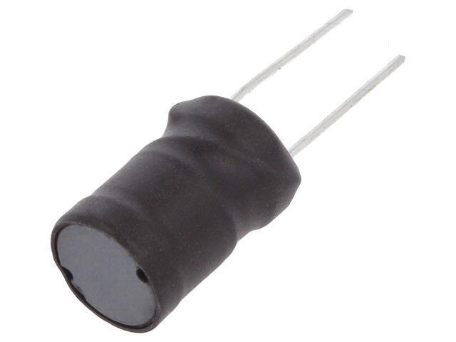 Smoorspoel: draadgewonden; THT; 180uH; 2,4A; ±10%; Ø11,5x17,5mm