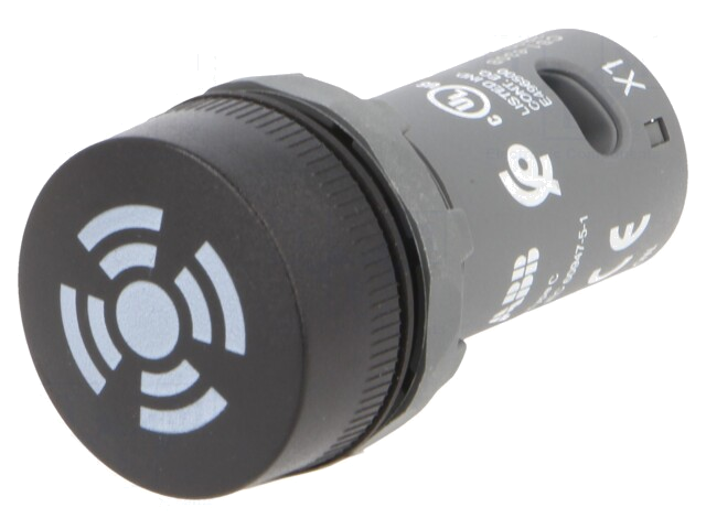Akoestische signaalgever; 22mm; CB1; Ø22,3mm; 24VAC; 24VDC; 48mA