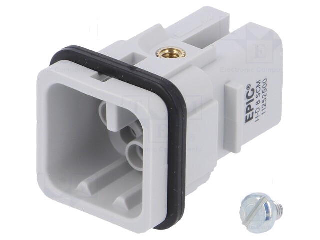 Connector: HDC; mannelijk; EPIC H-D; PIN: 9; 8+PE; maat H-A 3; 10A