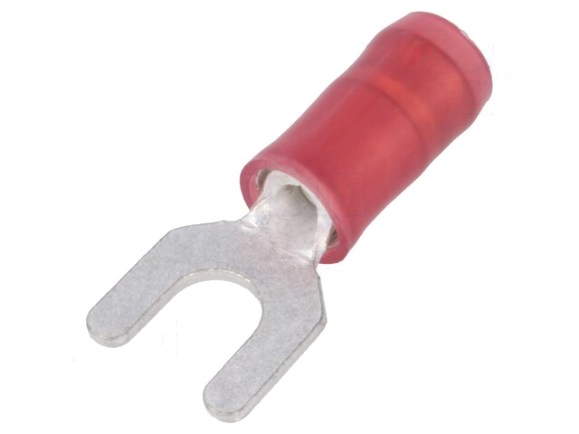 Uiteinde: vork; M3,5; Ø: 3,51mm; 0,3÷1,42mm2; klemmen; voor draad