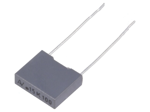 Condensator: polyester; 150nF; 63VAC; 100VDC; 7,5mm; ±10%; 10x3x8mm