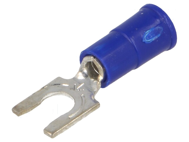Uiteinde: vork; M4; Ø: 4,32mm; klemmen; voor draad; geïsoleerd