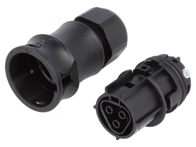 Connector: rond; contact; RST; vrouwelijk; PIN: 3; verzilverd; 20A