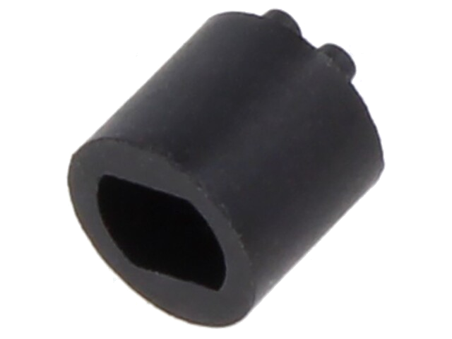 Afstandbus; LED; Øext: 5,1mm; ØLED: 3mm; L: 5,1mm; zwart; UL94V-0