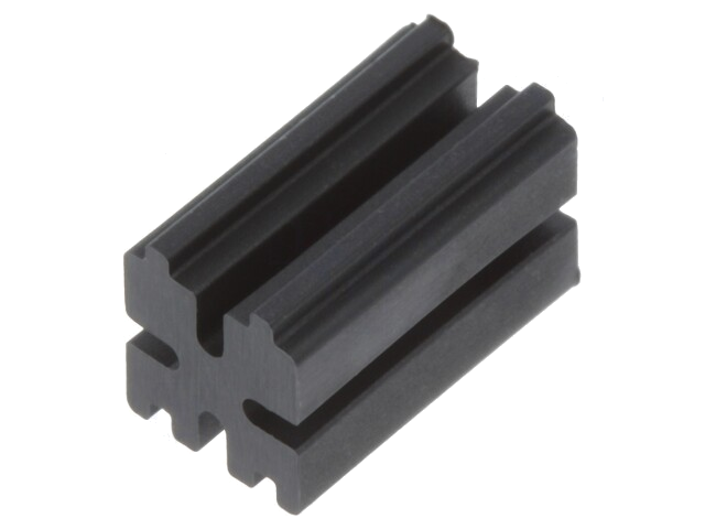Afstandbus; LED; ØLED: 3mm; L: 9mm; zwart; UL94V-0; Mat: polyamide