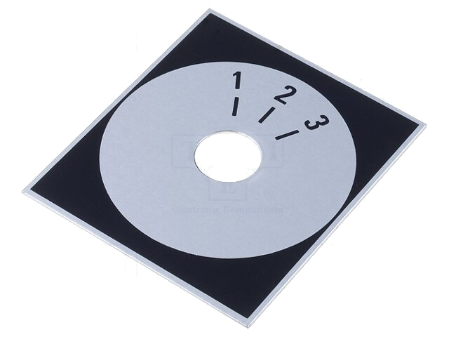 Schaal; Bereik: 1 ÷ 3; 48x42mm; Øgat: 10mm; aluminium