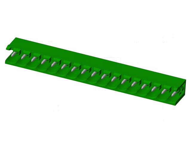 Connector: ontkoppelbare terminal strip; contact; mannelijk
