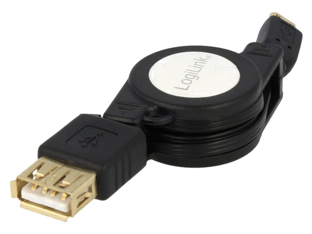 Kabel; OTG,USB 2.0; USB-A aansluiting,USB B-microstekker; 0,75m