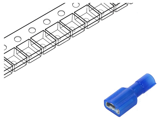 Connector: vlak; 6,3mm; 0,8mm; vrouwelijk; 1,5÷2,5mm2; klemmen