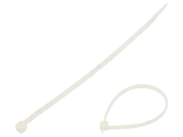 Kabelbinder; L: 140mm; W: 3,6mm; polyamide; 180N; natuurlijk; 100st.