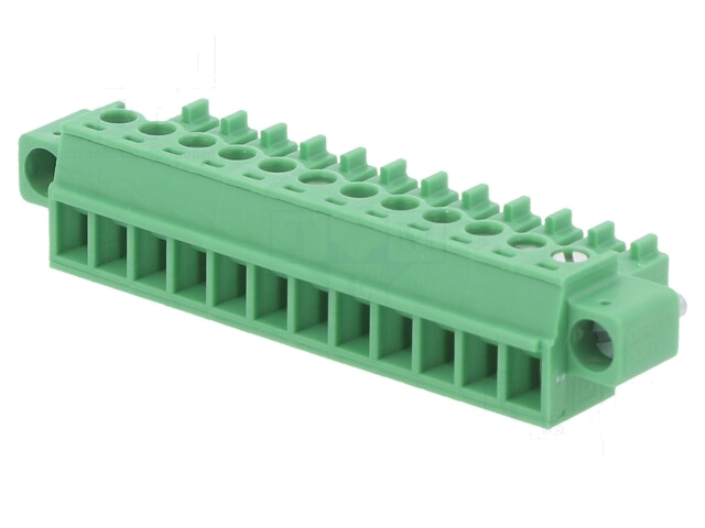 Ontkoppelbare terminal strip; 3,81mm; banen: 12; recht; stekker