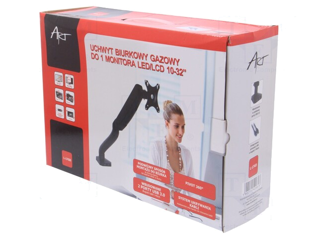 LCD/LED-houder; 75x75mm,100x100mm; 10÷32