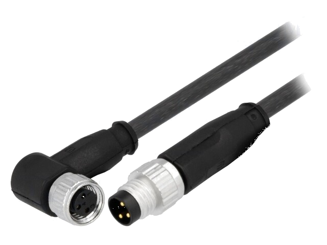 Kabel: voor sensoren/ automaten; M8-M8; mannelijk; vrouwelijk