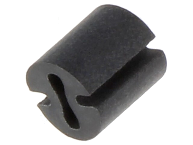 Afstandbus; LED; Øext: 4,8mm; ØLED: 3mm; zwart; UL94V-0; Mat: PVC