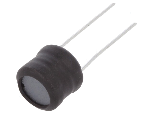 Smoorspoel: draadgewonden; THT; 680uH; 450mA; ±10%; Ø9,5x8,5mm