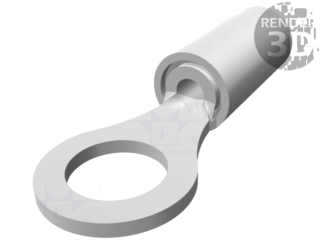 Uiteinde: oog; Ø: 5mm; 0,26÷1,65mm2; klemmen; voor draad; vertind
