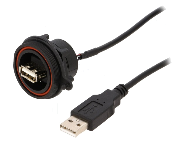Contact; USB A; USB A aansluiting-voorkant,USB-A-stekker; PIN: 4