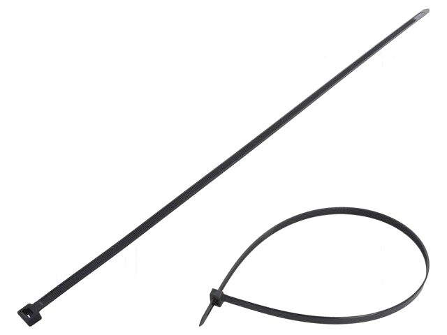 Kabelbinder; L: 550mm; W: 9mm; polyamide; 778N; zwart; Ømax: 155mm