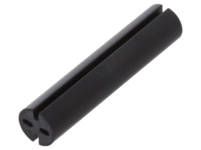 Afstandbus; LED; Øext: 5,1mm; ØLED: 5mm; L: 24mm; zwart; UL94V-0