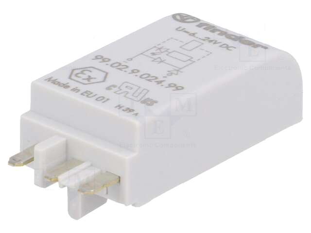 Beveiligingsmodule; socket; Signalering: LED; Kleur: groen