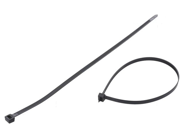 Kabelbinder; L: 380mm; W: 7,6mm; polyamide; 667N; zwart; Ømax: 102mm