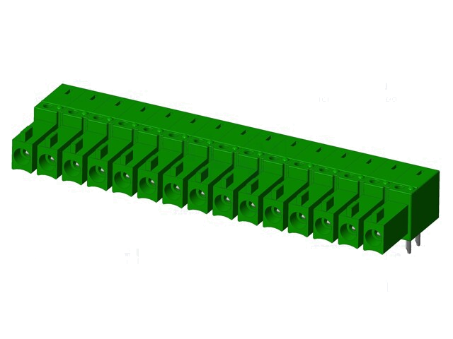 Connector: ontkoppelbare terminal strip; contact; vrouwelijk