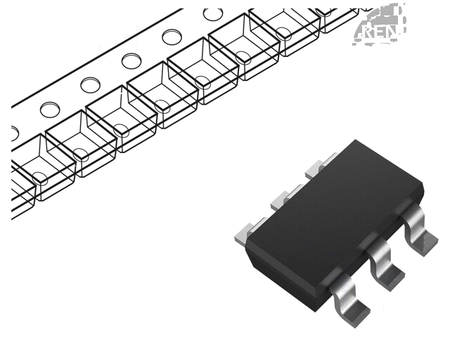 IC: omvormer A/D; Ch: 1; 8bit; 188,9ksps; 2,7÷5,5V; SOT23-THN