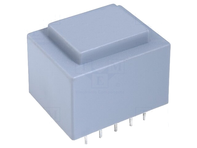 Transformator: ingegoten; 2VA; 230VAC; 24V; 24V; 40mA; 40mA; PCB