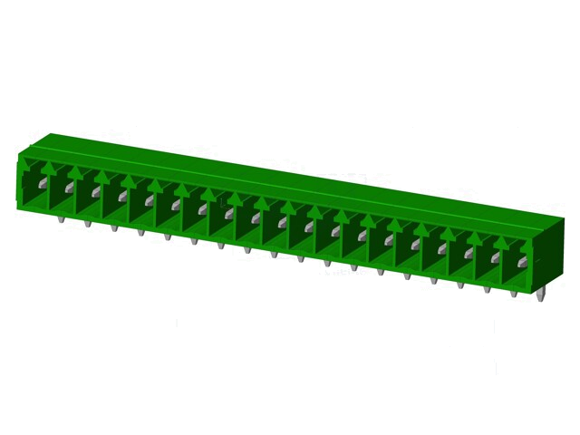 Connector: ontkoppelbare terminal strip; contact; mannelijk