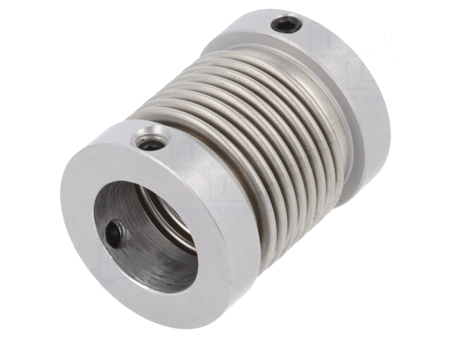 Koppeling; Ø1: 15mm; Ø2: 12mm; aluminium,roestvrij staal