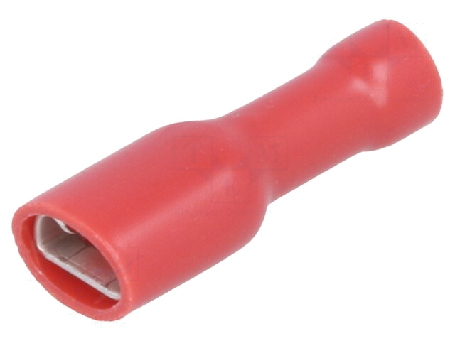 Connector: vlak; 4,8mm; 0,8mm; vrouwelijk; 0,5÷1mm2; klemmen; rood