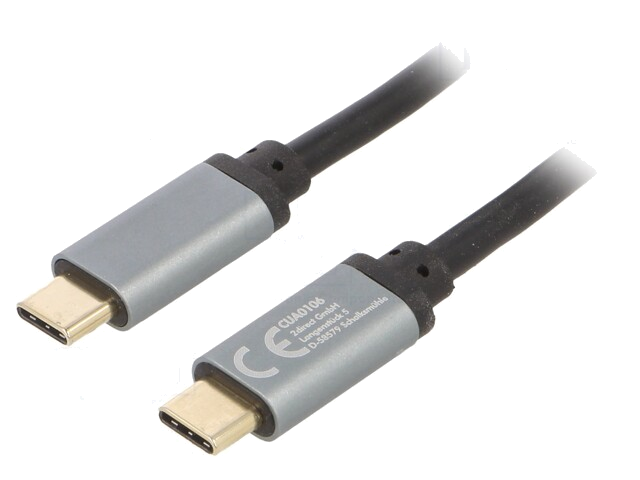 Kabel; Power Delivery (PD),USB 3.2; 1,5m; zwart