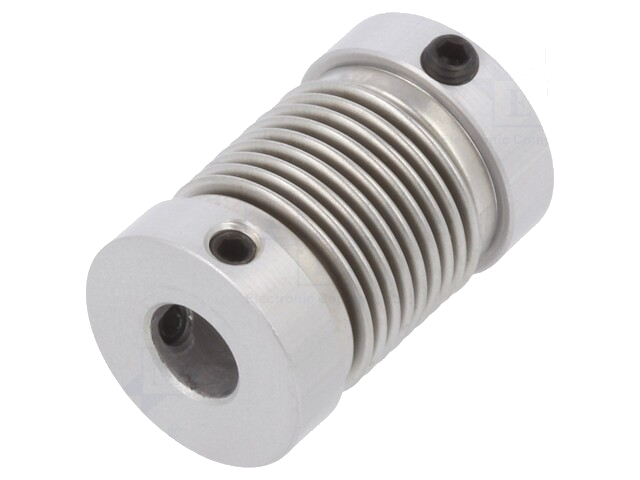 Koppeling; Ø1: 6mm; Ø2: 6mm; aluminium,roestvrij staal; -30÷120°C