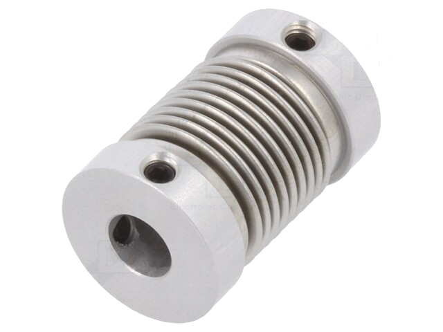 Koppeling; Ø1: 6mm; Ø2: 4mm; aluminium,roestvrij staal; -30÷120°C