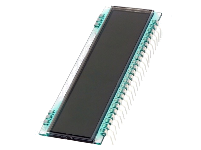 Display: LCD; 7-segment; STN Positive; A.cijfers: 8; 70x25x1,1mm