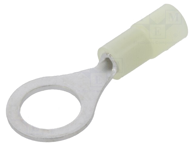 Uiteinde: oog; M5; Ø: 5,3mm; 0,1÷0,5mm2; klemmen; voor draad; geel