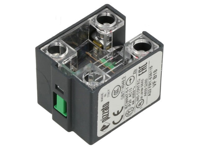 Contactblok; NO + NC; 10A; max.400VAC; max.250VDC; -40÷80°C