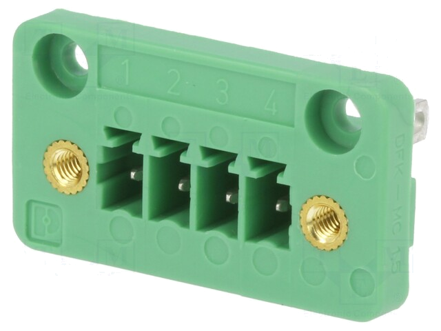 Ontkoppelbare terminal strip; 3,81mm; banen: 4; recht; contact