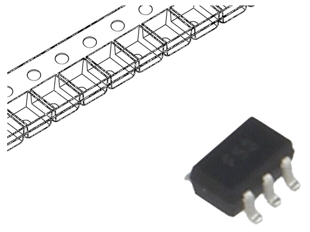 Diode: TVS netwerk; 6V; 6A; 150W; eenrichtings-; SC70-5; Ch: 3