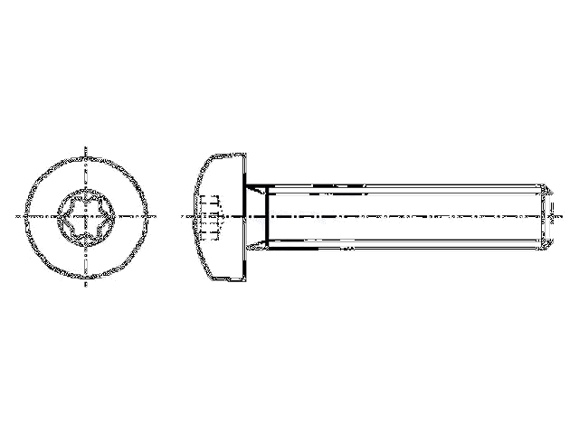 Schroef; M4x35; 0,7; Kop: cilinder; Torx®; TX20; staal; zink