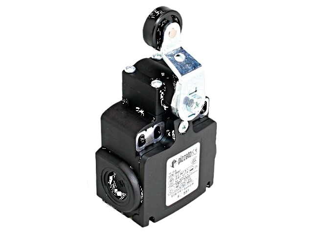 Eindschakelaar; hendel R 40mm, roller van kunststof Ø20mm